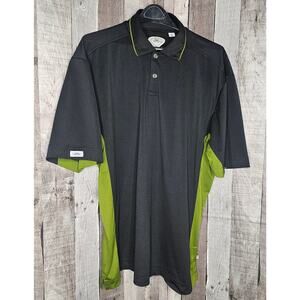 Callaway Men’s XXL 2XL Golf Polo Shirt X-Series Short Sleeve Black Green
